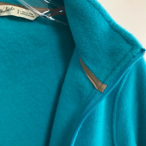 Woolrich petite fleece jacket turquoise blue - Picture 7 of 9